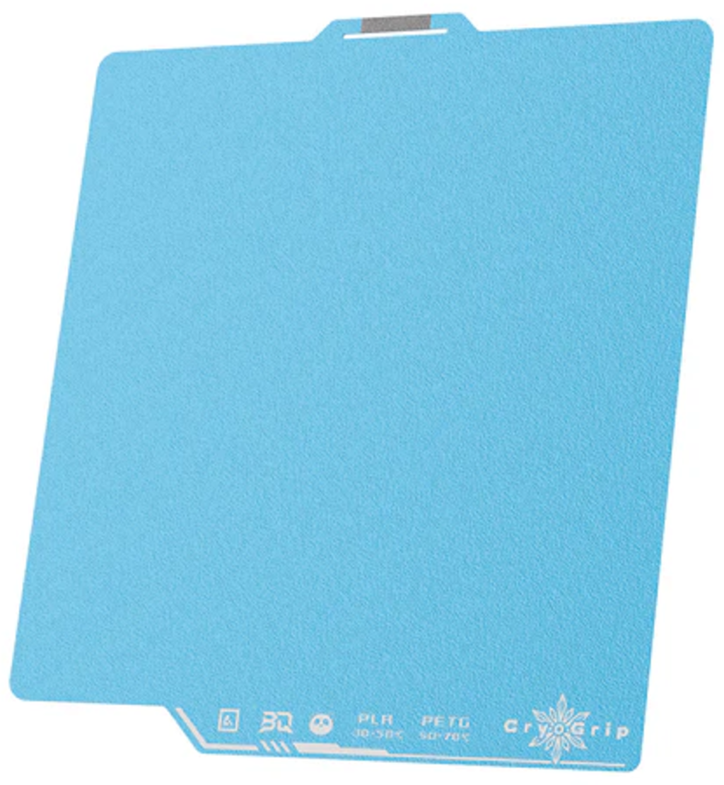 BIQU  Panda Build Plate CryoGrip Pro Frostbite – Blue, Bambu Lab X1/P1/P2/A1    Haftung ohne Hitze für Bambu Lab 3D Drucker