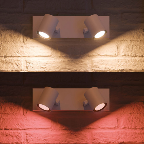 Philips Hue Argenta Opbouwspot White and Color - Wit - 2-spots