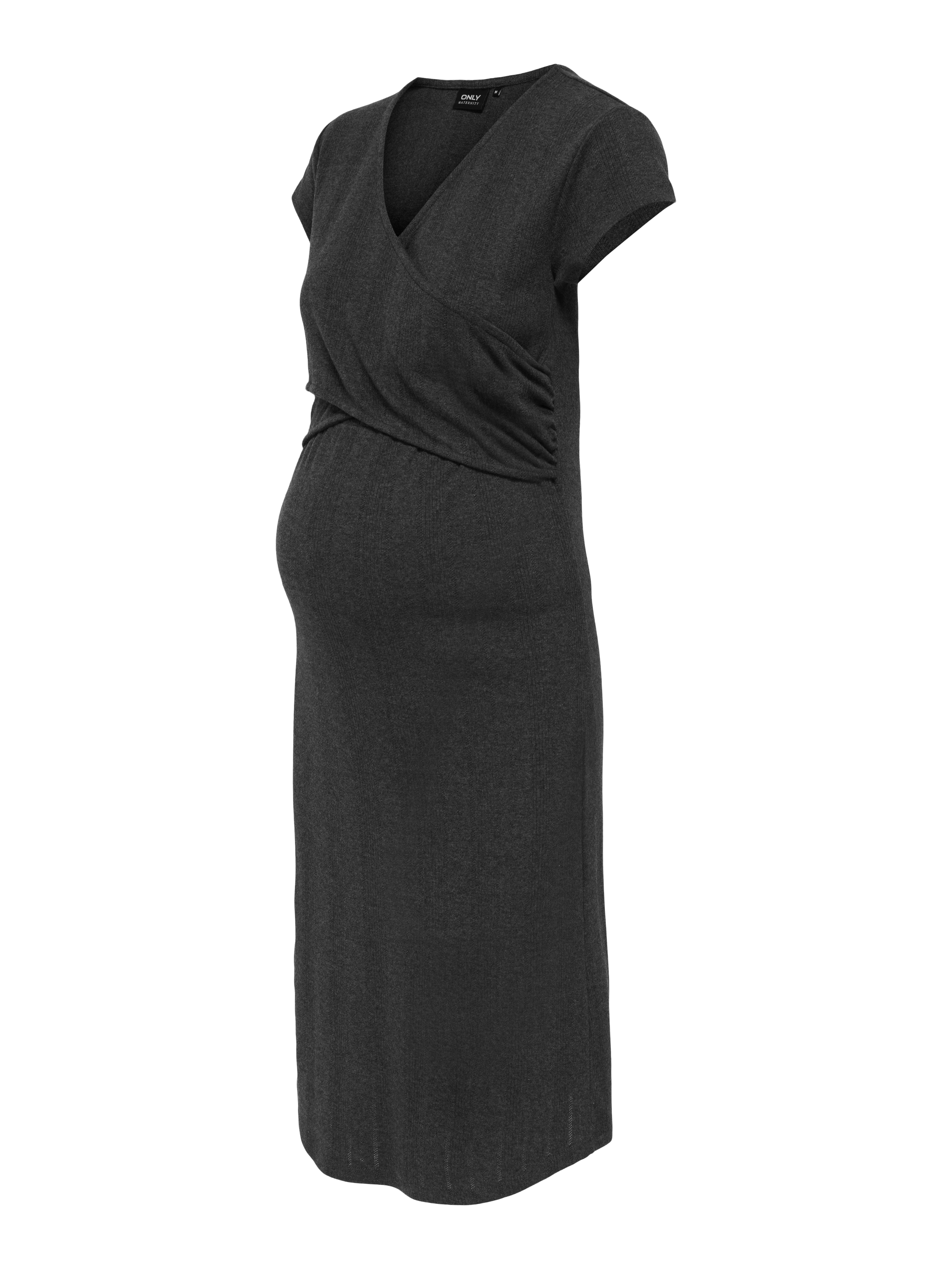 OLMLARA Midikleid Dark Grey Melange