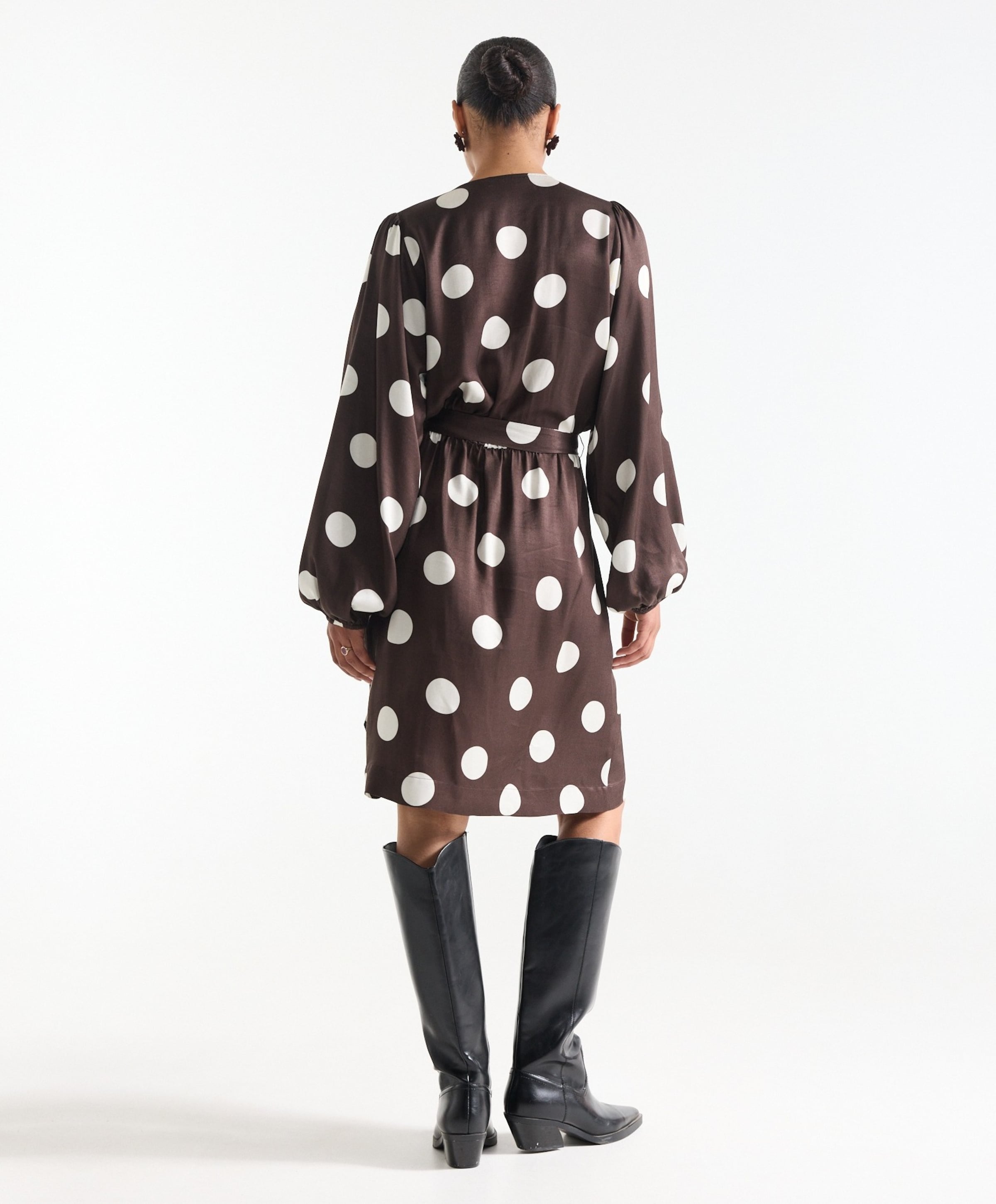 JANSEN Amsterdam Dames jurk bruin