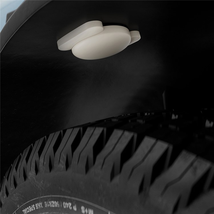 Apple AirTag Magnetische Silikon Case Hülle - Weiss