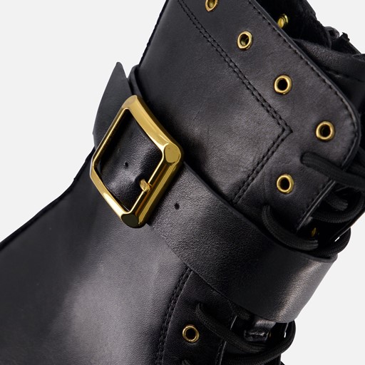 Tamaris Veterboots zwart Leer