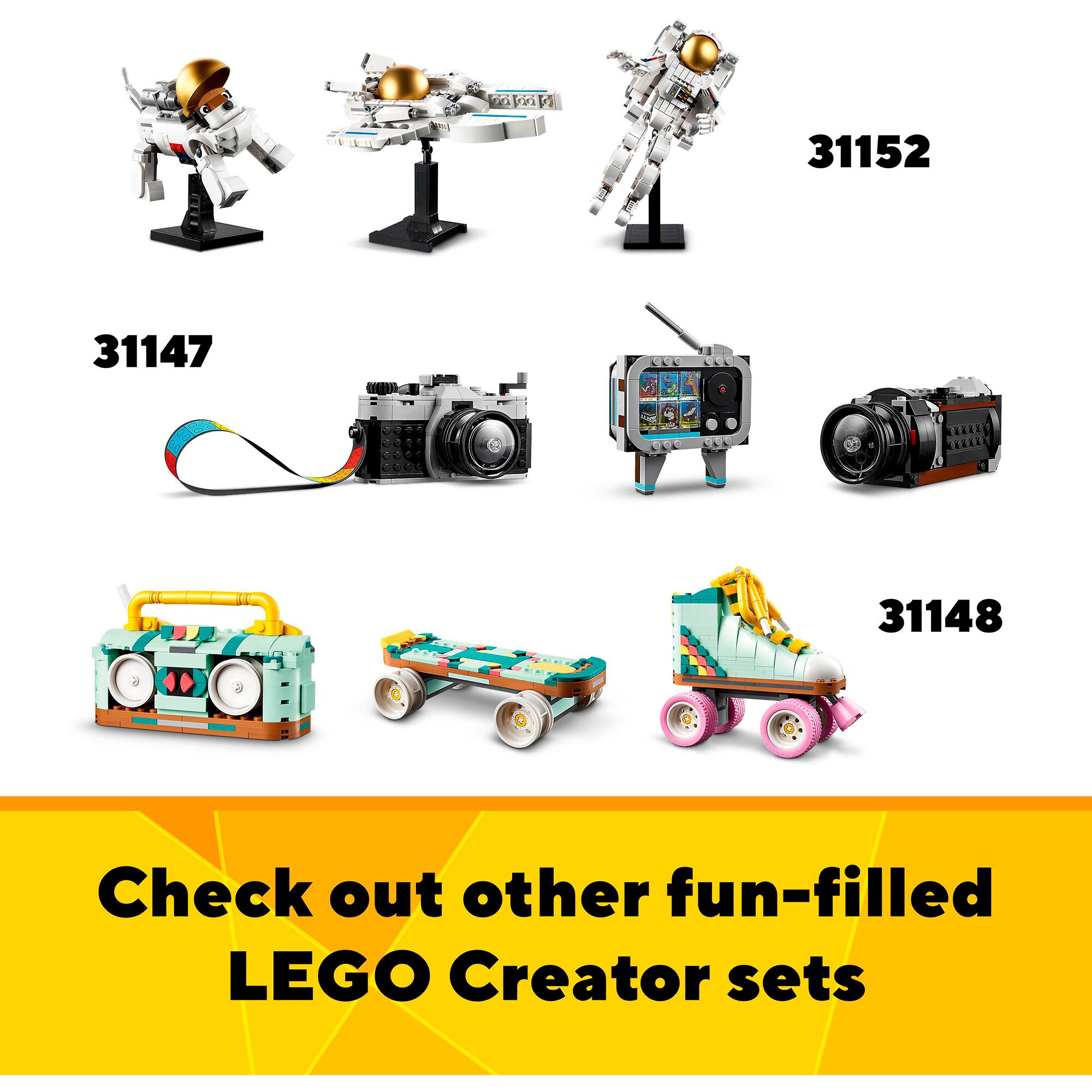 LEGO Konstruktionsspielzeug Creator 3-in-1 Gießkanne mit Blumen