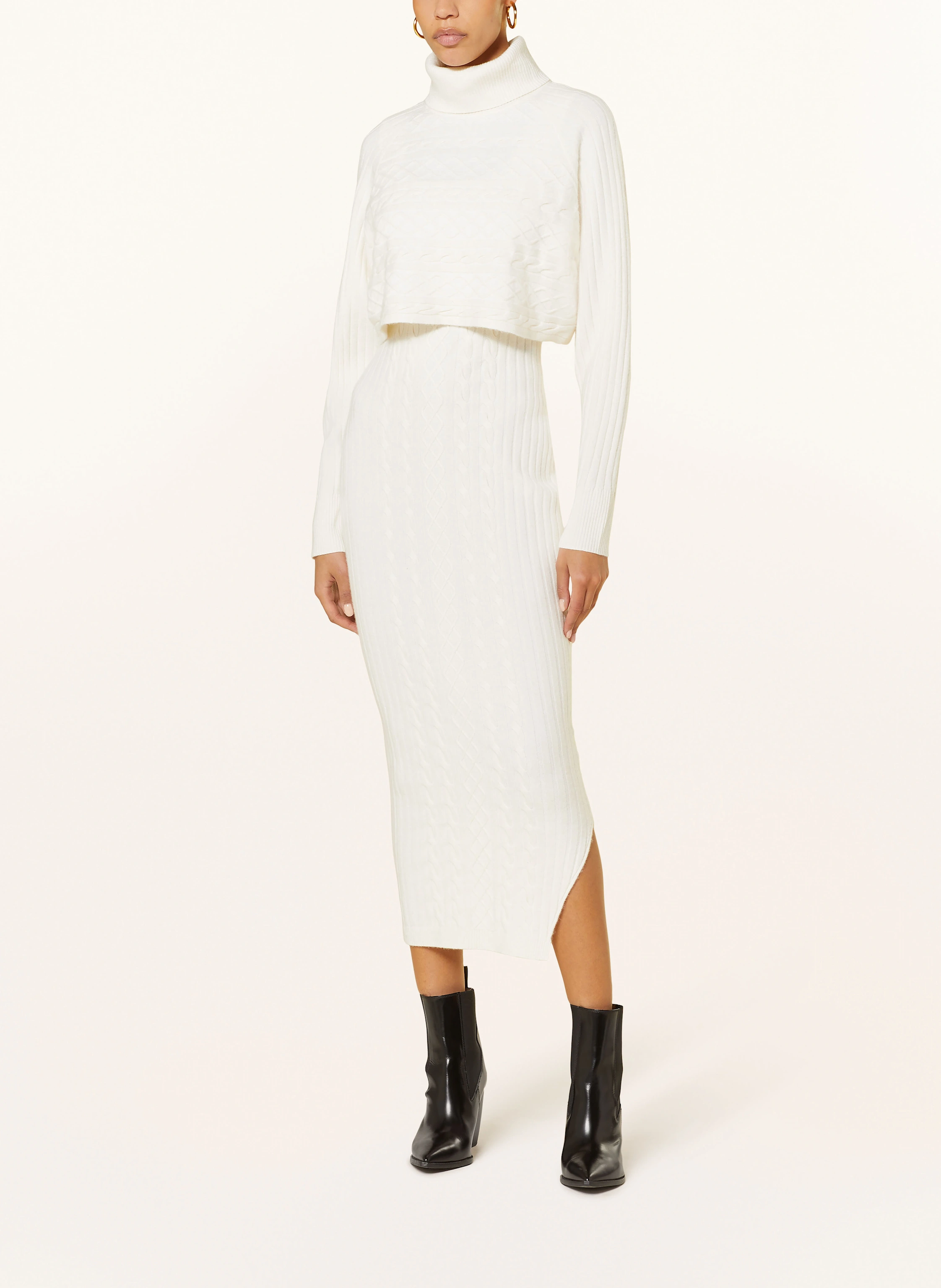 ALLSAINTS Set MURIEL: Strickkleid und Rollkragenpullover