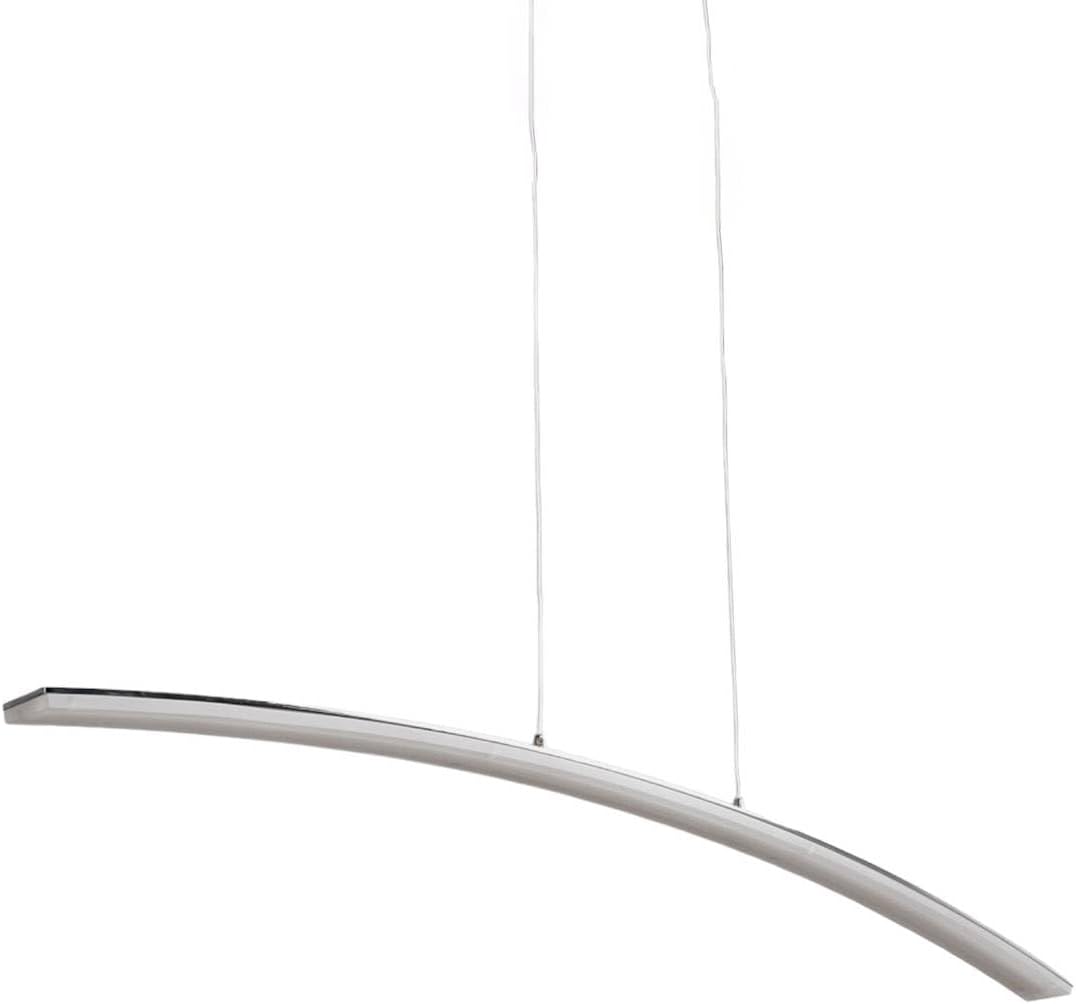 Lucande LED Lorian (Modern) in Chrom aus Aluminium (216 flammig,) Wohnzimmerleuchte