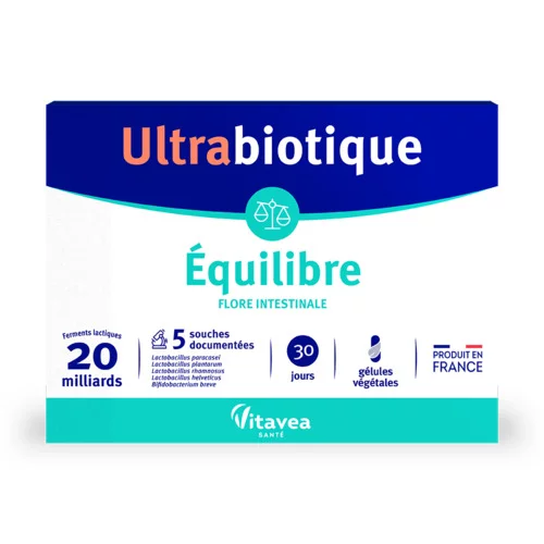 Ultrabiotique Équilibre 30 Gélules Végétales