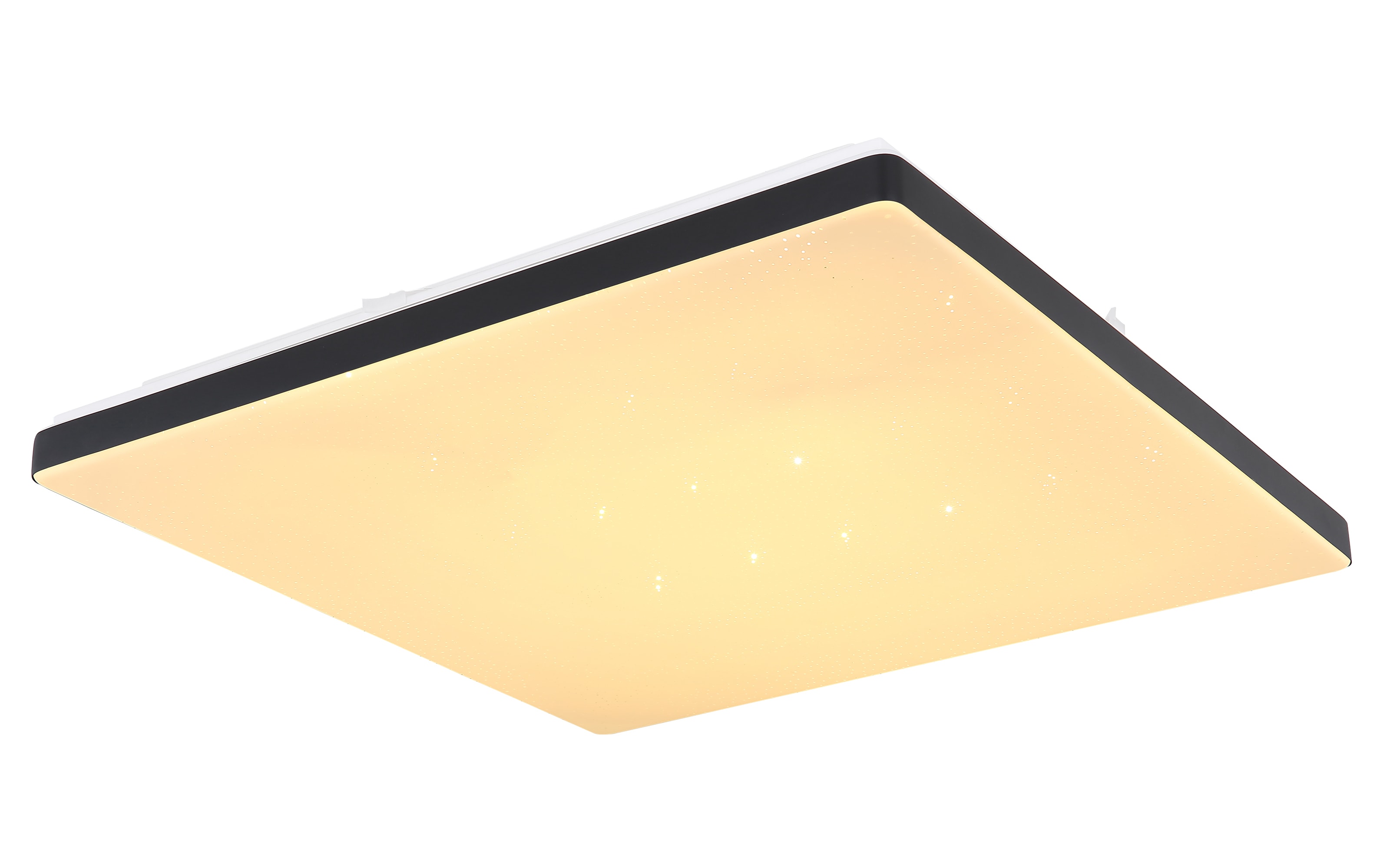 LED-Deckenleuchte Ully CCT, schwarz/weiß, 49 cm