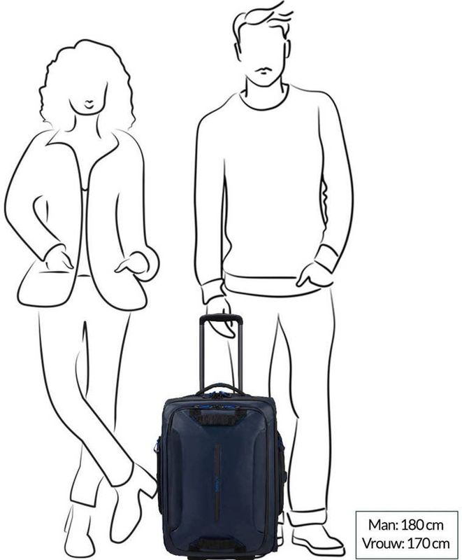 Samsonite - Ecodiver Duffle/Wheels - Handbagage - Geel - Gerecycled Materiaal