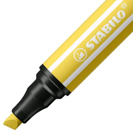 Premium-Filzstift mit dicker Keilspitze - STABILO Pen 68 MAX - ARTY - 6er Pack - mit 6 verschiedenen Farben