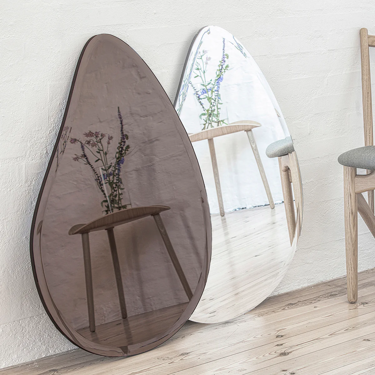 Incado  Design spejl, klar - H: 80 cm.