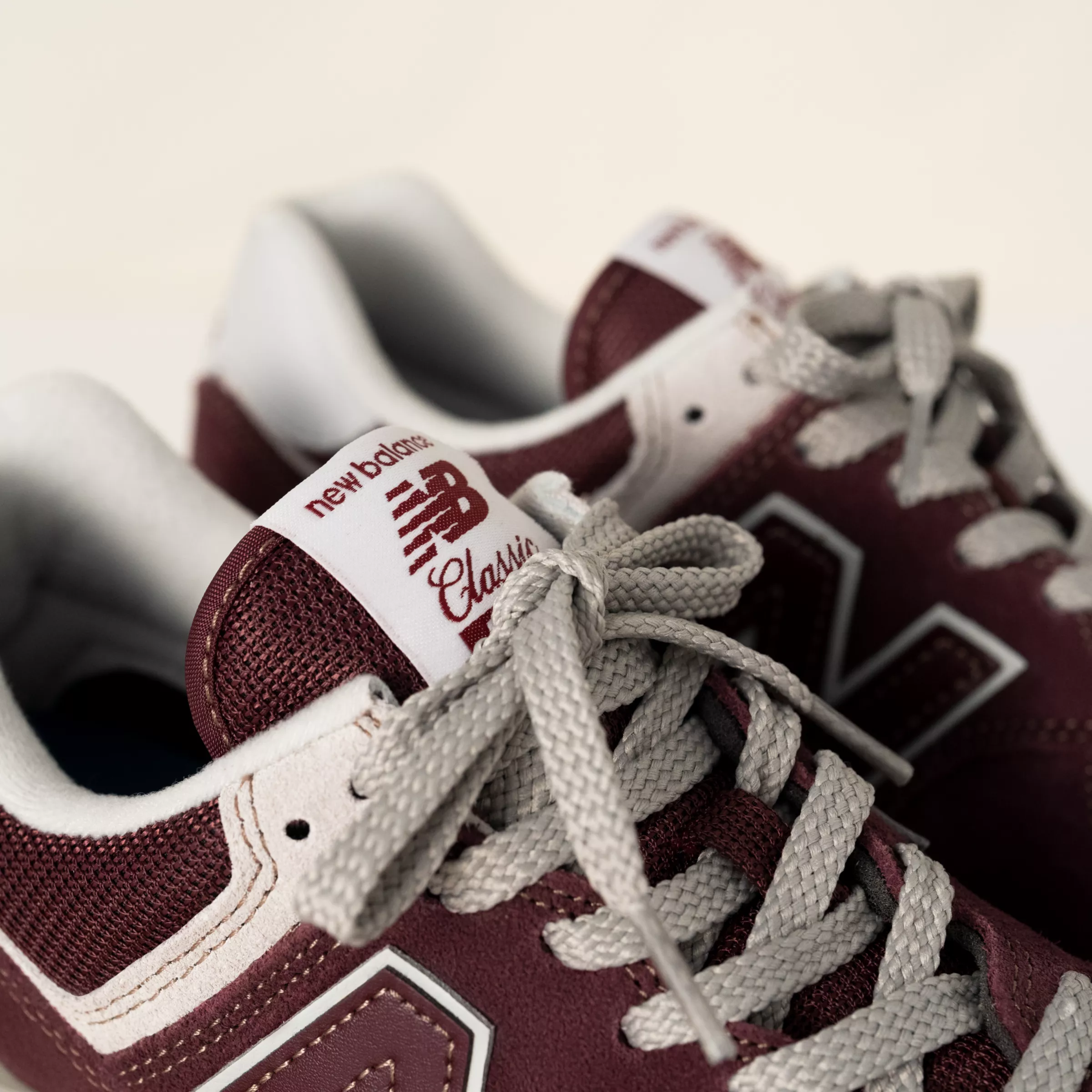 574 Core Burgundy with White