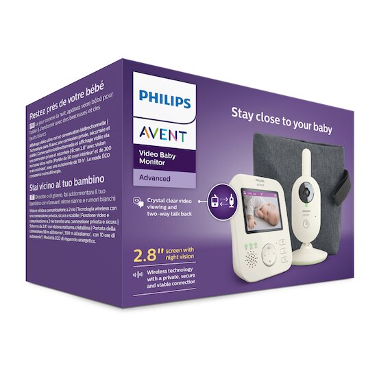 Ecoute-bébé video 2,8 pouces SCD882/26   de               Philips AVENT