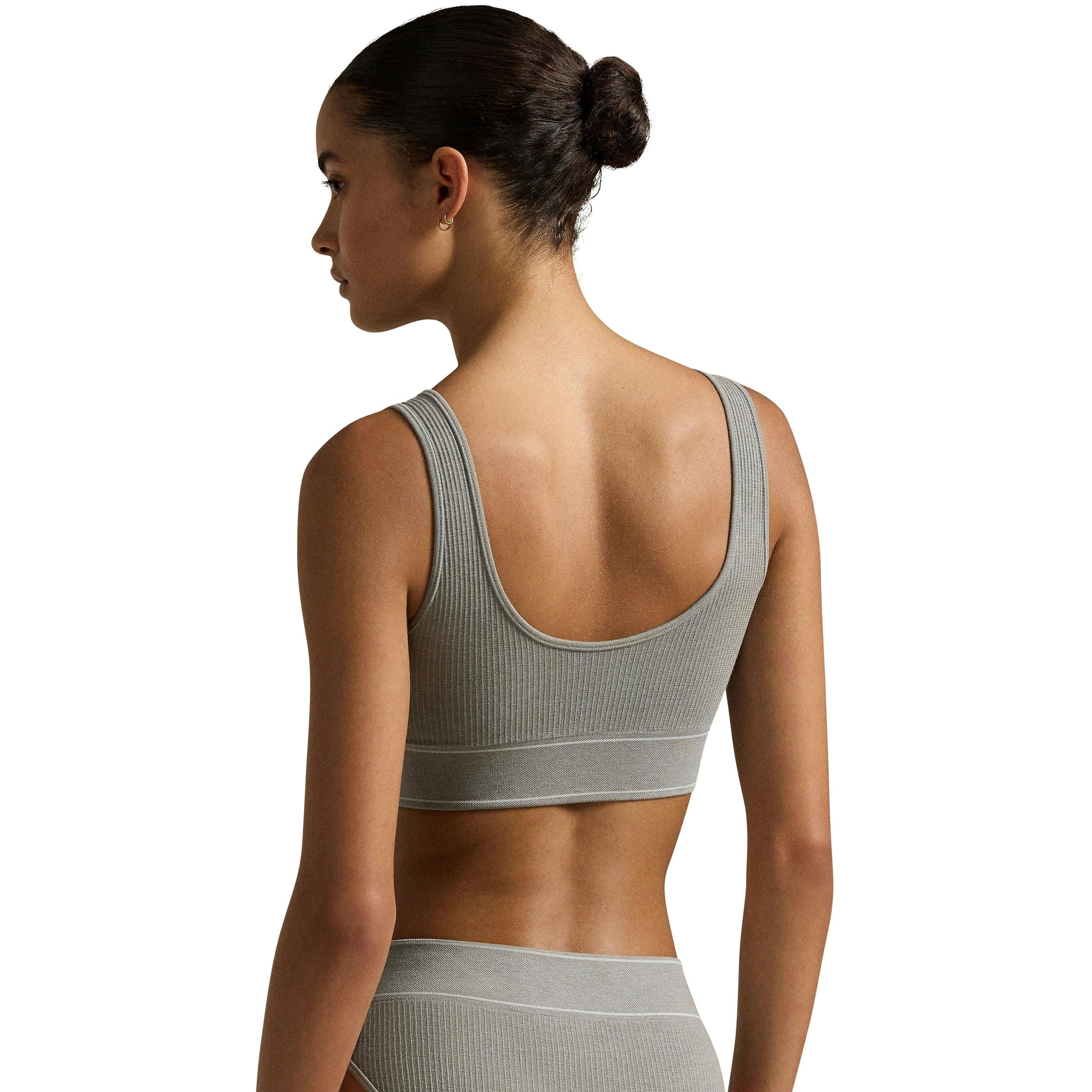 Ralph Lauren Ribbed Scoop Bra