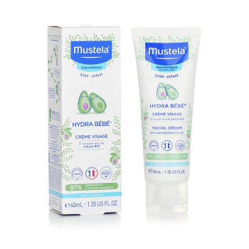 Mustela Creme Facial Hydra-Bebe Com Abacate Orgânico - Pele Normal 40ml/1.35oz