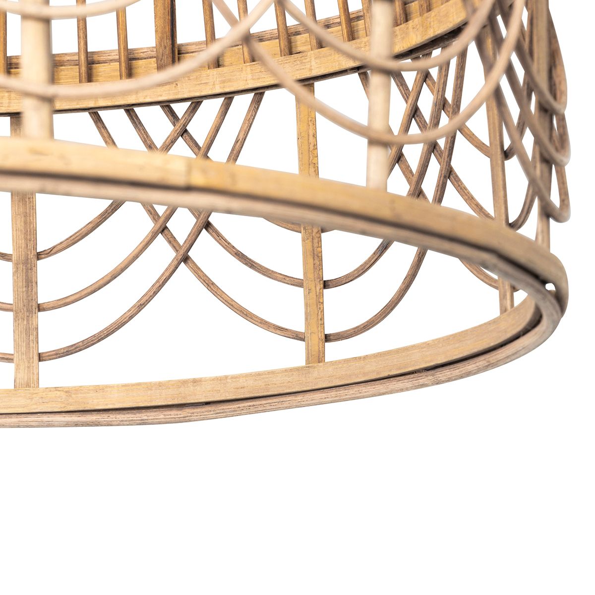 Smart hanglamp rotan 49 cm incl. Wifi G95 - Michelle