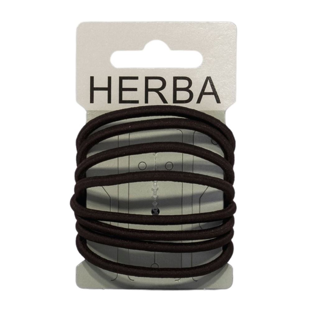 HERBA Haarbinder 5cm braun 8 Stk