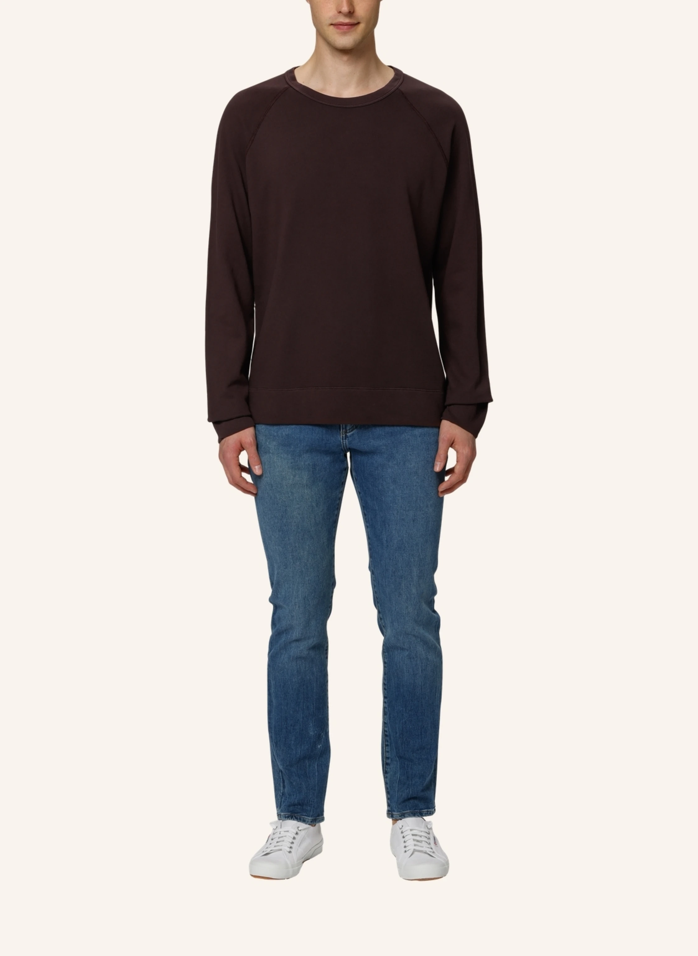 TRUSTED HANDWORK Round Neck 1/1-Sleeve Sweatshirt with Raglan