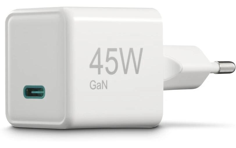 USB-Wandladegerät Gan charger USB-C 45 W WeissSuper-Mini-GaN-Ladegerät USB-C