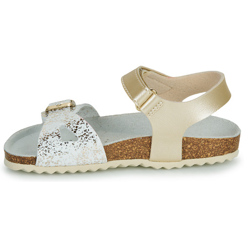 Geox - J ADRIEL GIRL - Blanc / Doré
