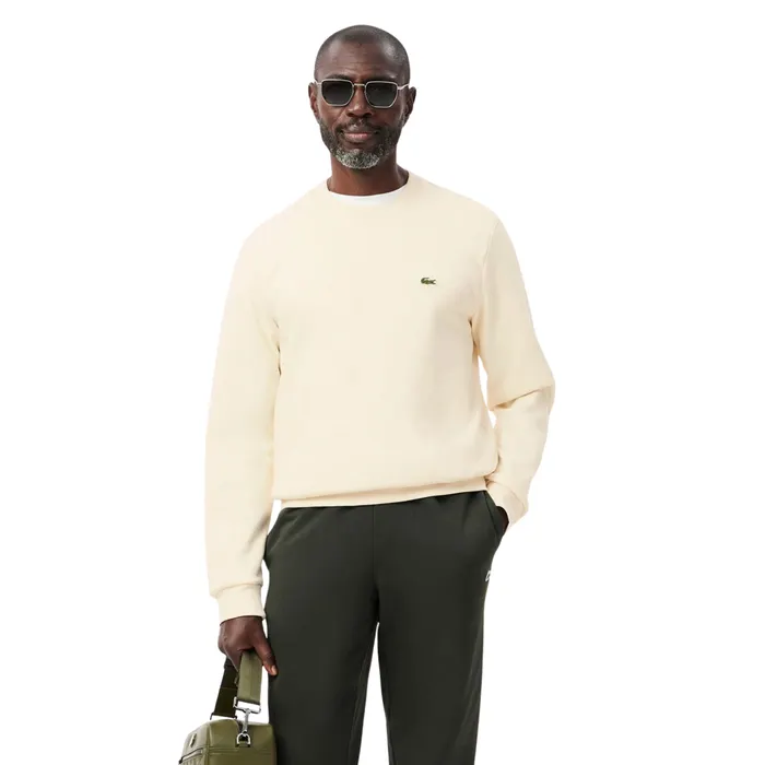 Lacoste Bio Cotton Fleece Crew Sweater Heren