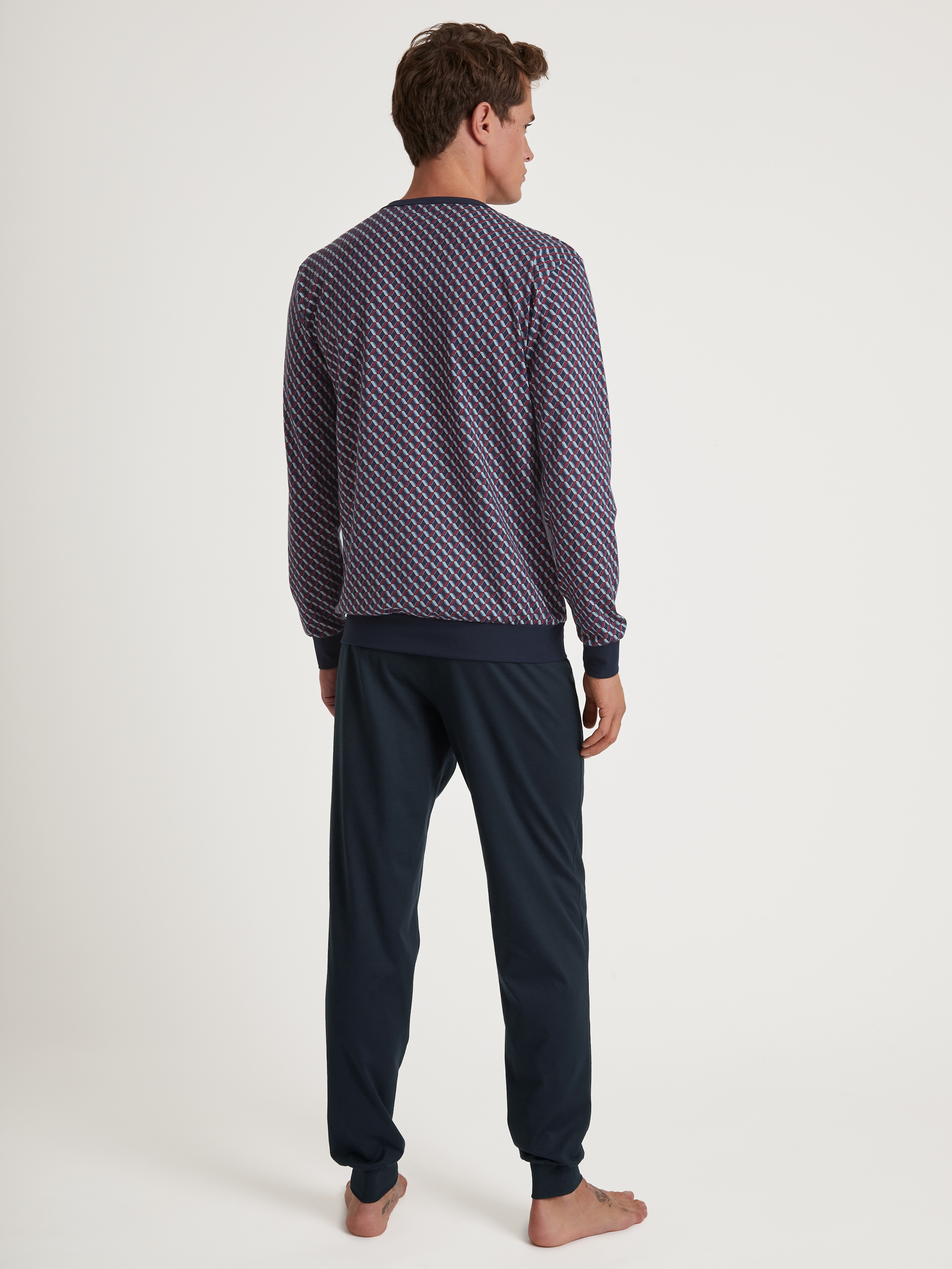 CALIDA Pyjama »Relax Imprint«, 2 Stk. mit zeitlosem Design