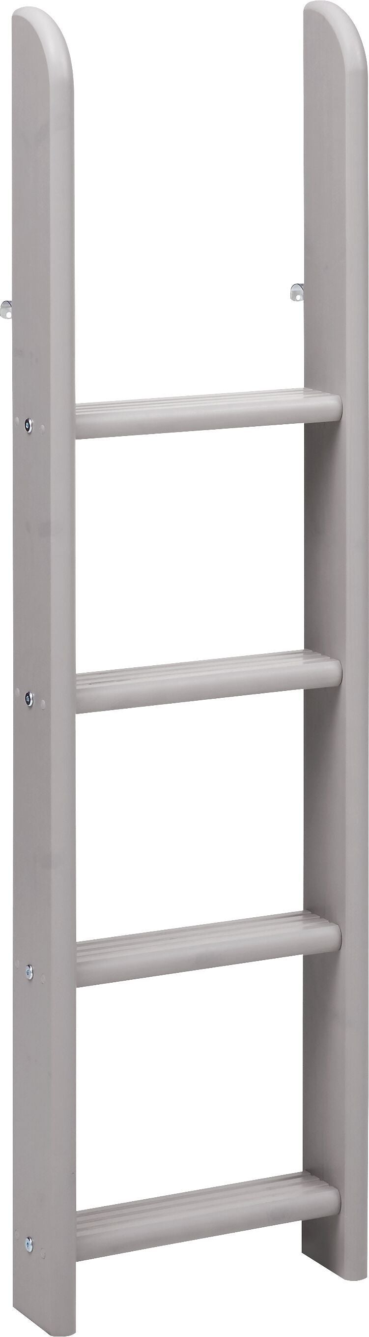 Flexa CLASSIC Leiter gerade Mittelhochbett - Grau / B: 41.0 cm x T: 11.0 cm x H: 143.0 cm