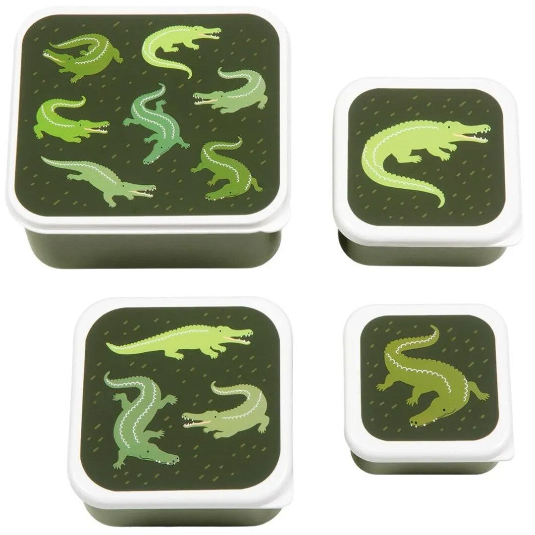 A little lovely company lunchbox set - krokodillen