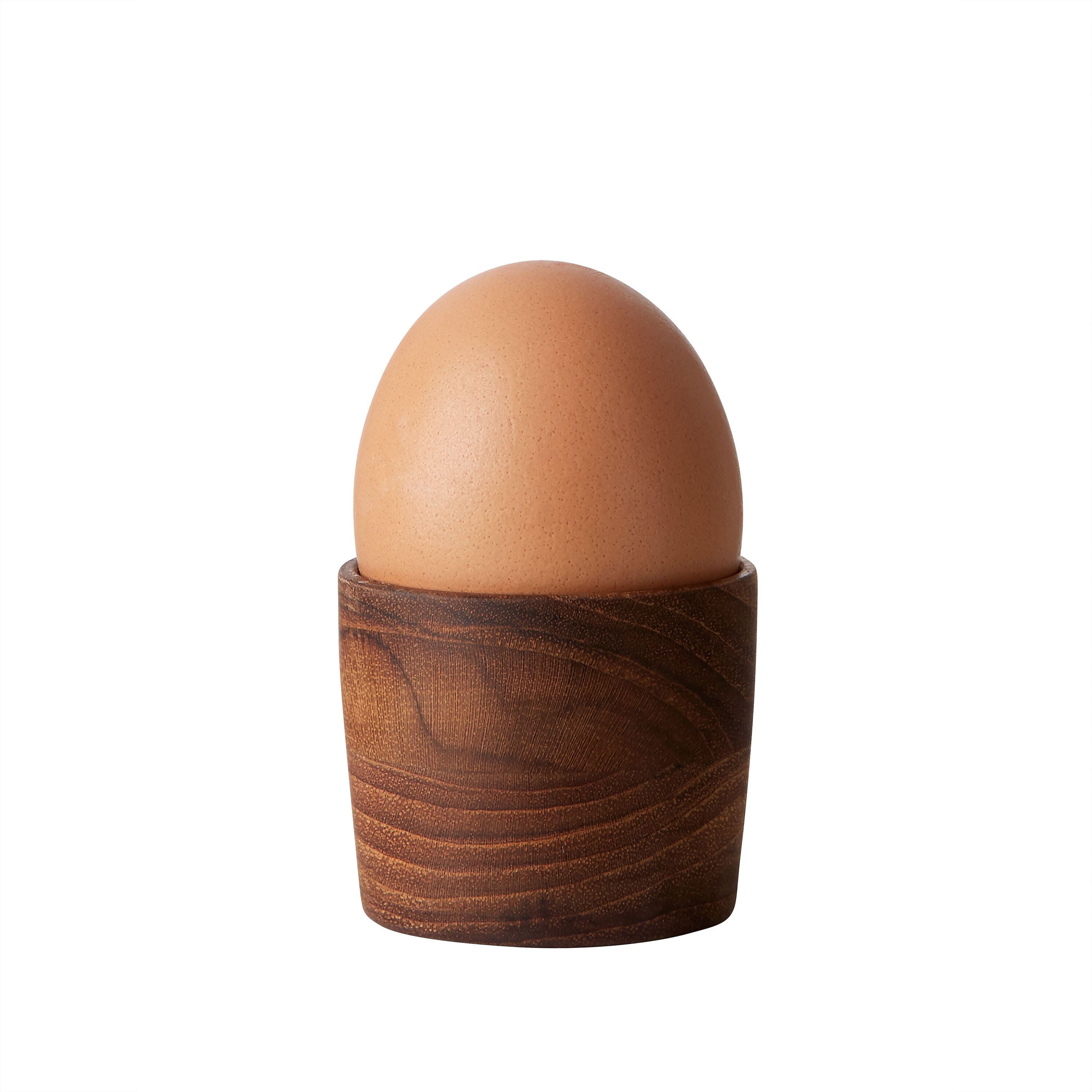 RAW TEAK Eierbecher - Natur / H: 4.3 cm