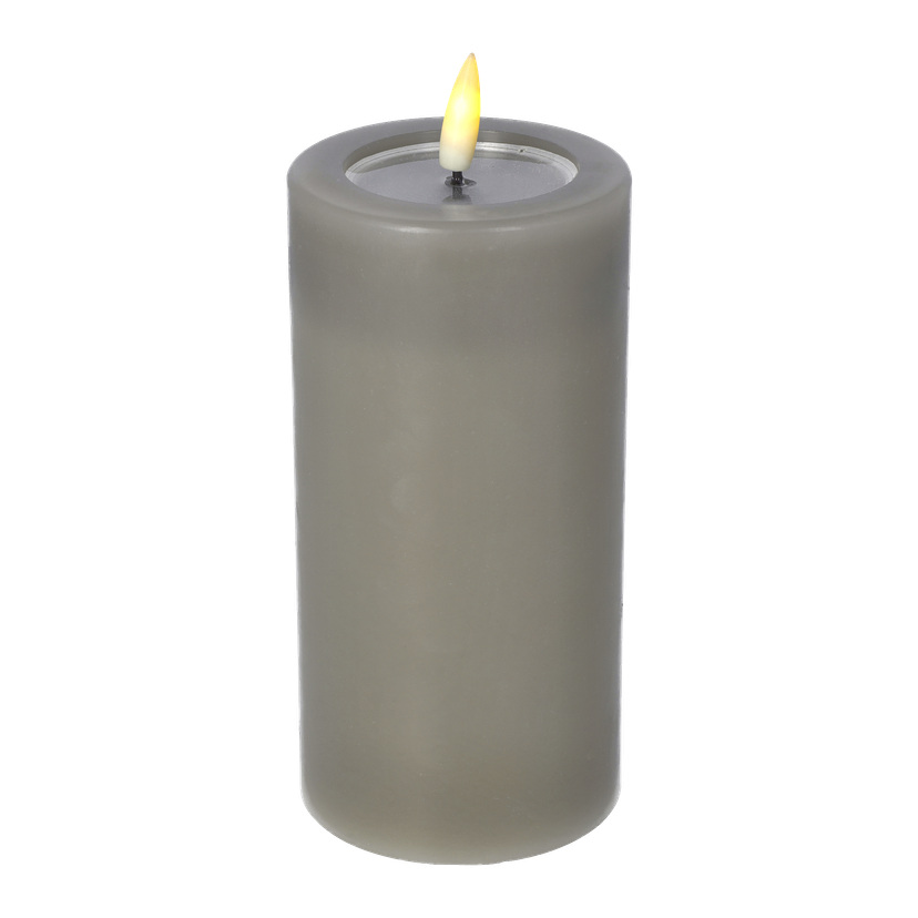 Kubbelys med flakkende flamme LED 15 cm