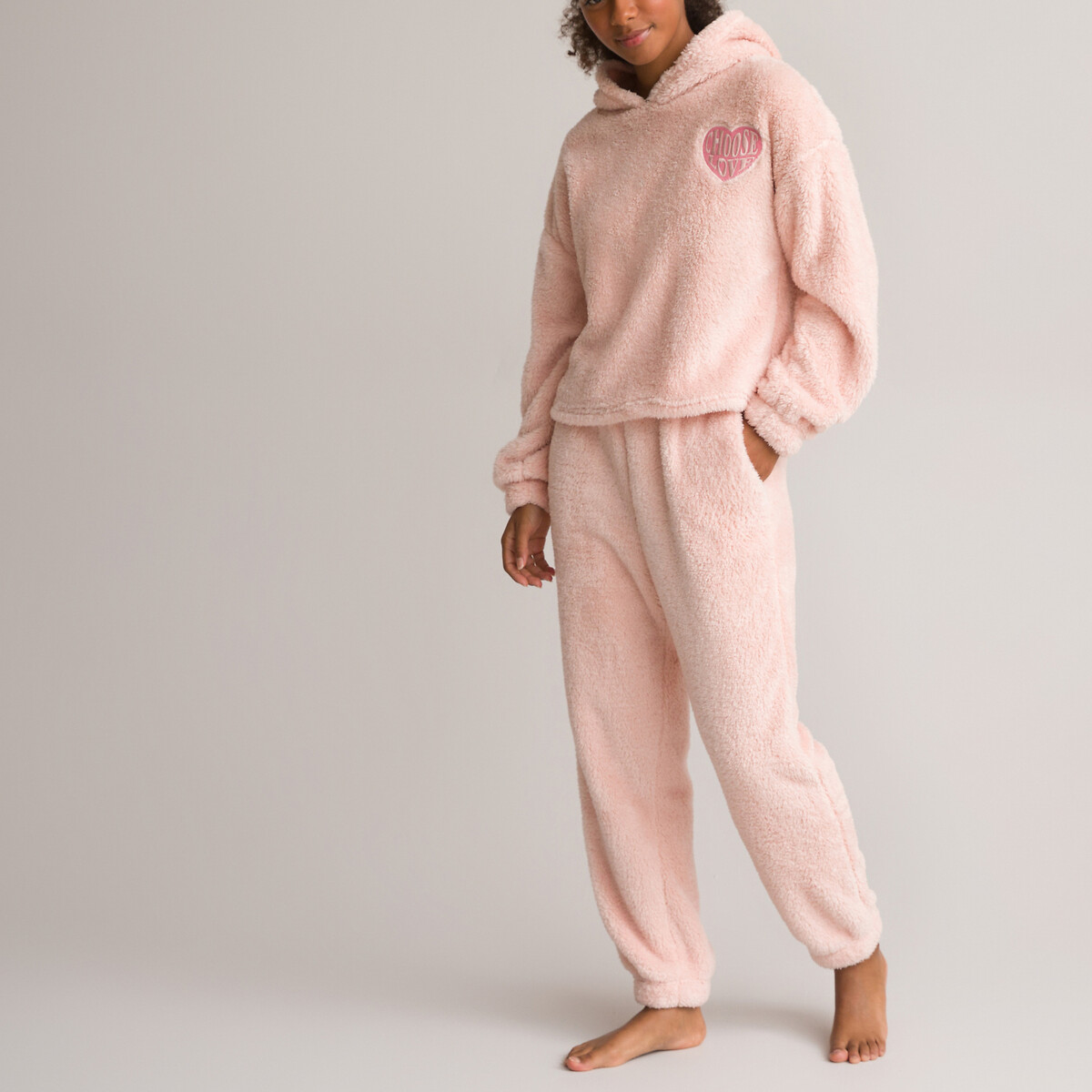 COLEÇÕES LA REDOUTE<br>Conjunto de 2 pijamas quentinhos em sherpa