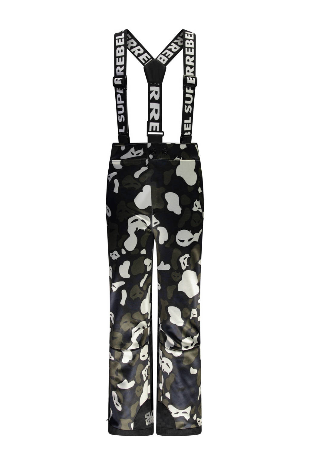 SuperRebel skibroek Speed zwart/blauw/donkergroen