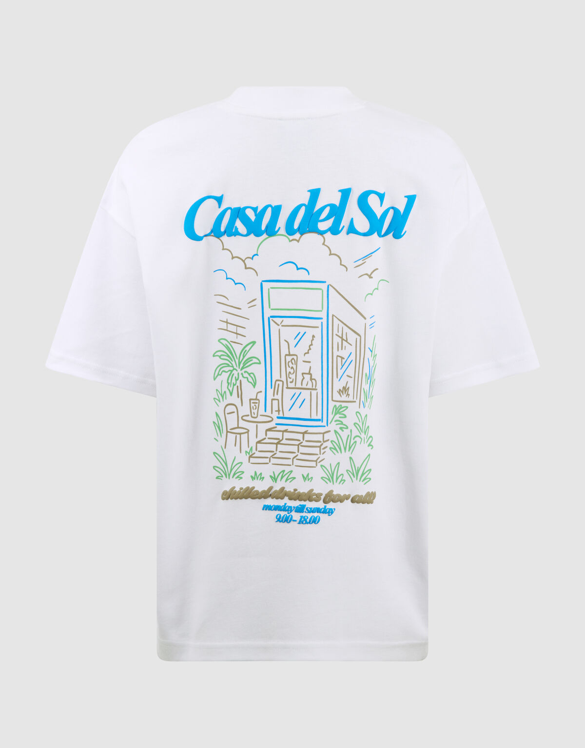 Casa Del Sol Artwork T-shirt Wit