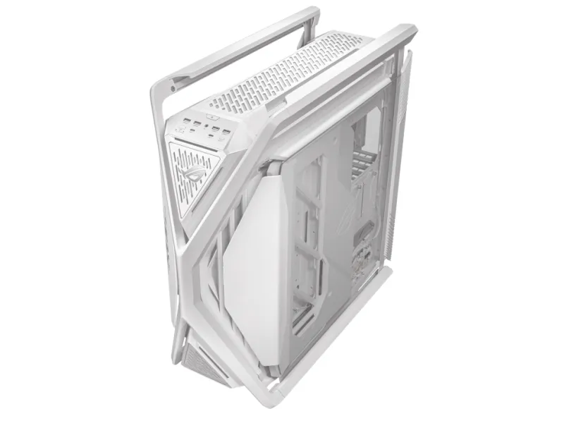 ASUS ROG Hyperion GR701 - FT gaming - udvidet ATX - sidepanel med vindue (hærdet glas) - ingen strømforsyning - hvid - USB/Lyd