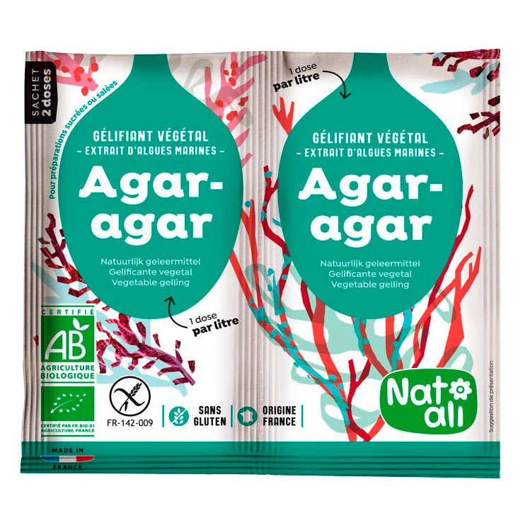 Agar agar en poudre bio - En sachets