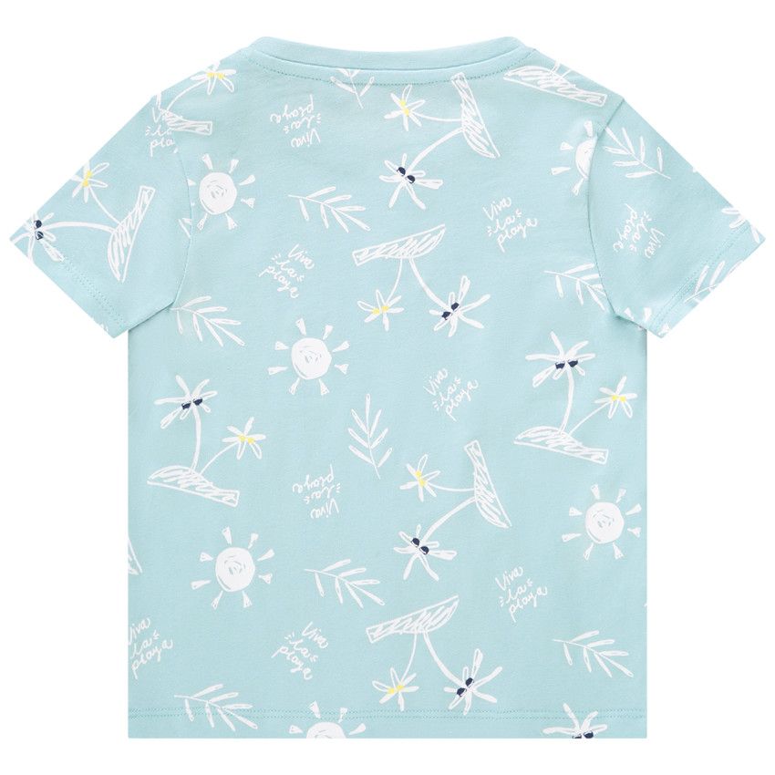 T-shirt manches courtes imprimé fantaisie pour bébé garçon - Bleu