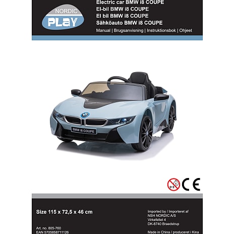 BMW i8 licens elbil