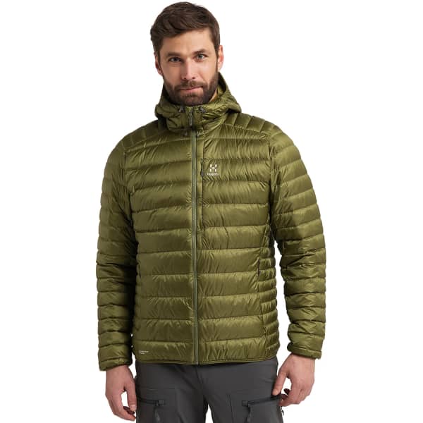 Doudoune ski HAGLÖFS ROC DOWN HOOD M OLIVE GREEN