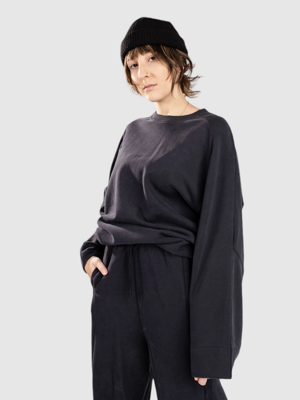 SOS Ramiu Oversize Sweater blue graphite