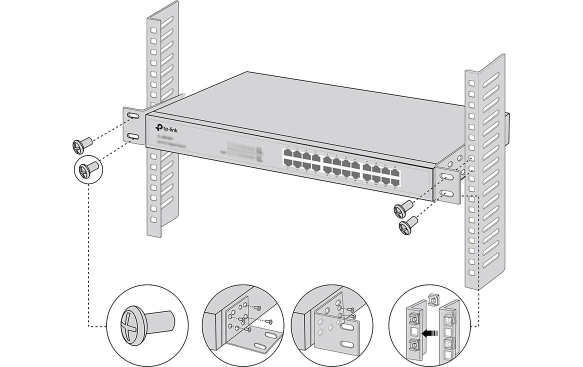 RackMount Kit-1313-Zoll-Switches Rack Mount Kit