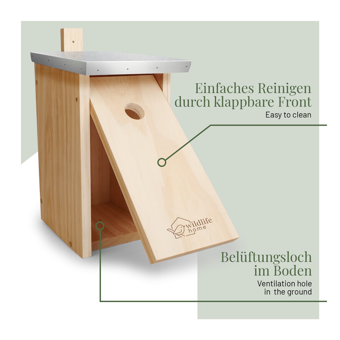 WILDLIFE HOME Nistkasten 28mm, 2er Set (Bundle)