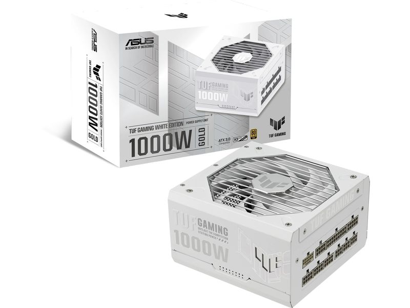 ASUS Netzteil TUF Gaming 1000W Gold White Edition Effizientes und widerstandsfähiges Netzteil