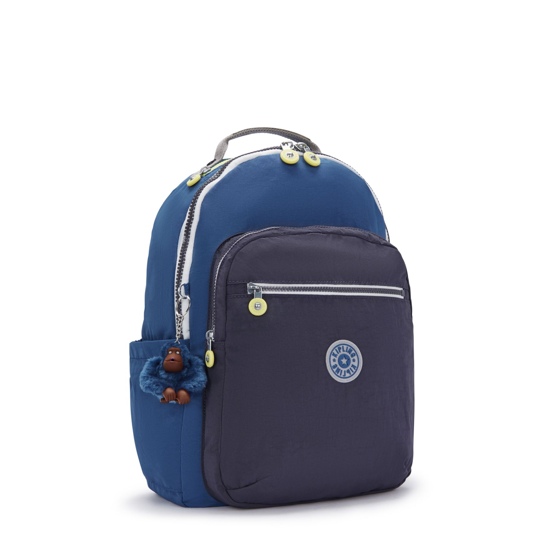 SEOUL Grand Sac à Dos avec Protection pour Ordinateur Portable - Fantasy Blue Block