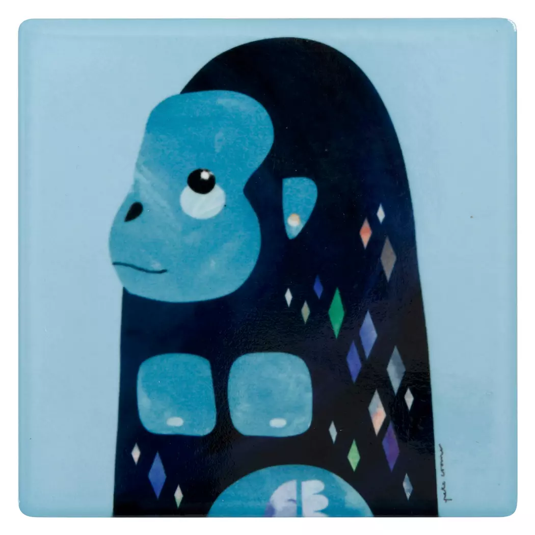 Untersetzer Gorilla 9,5 x 9,5 cm