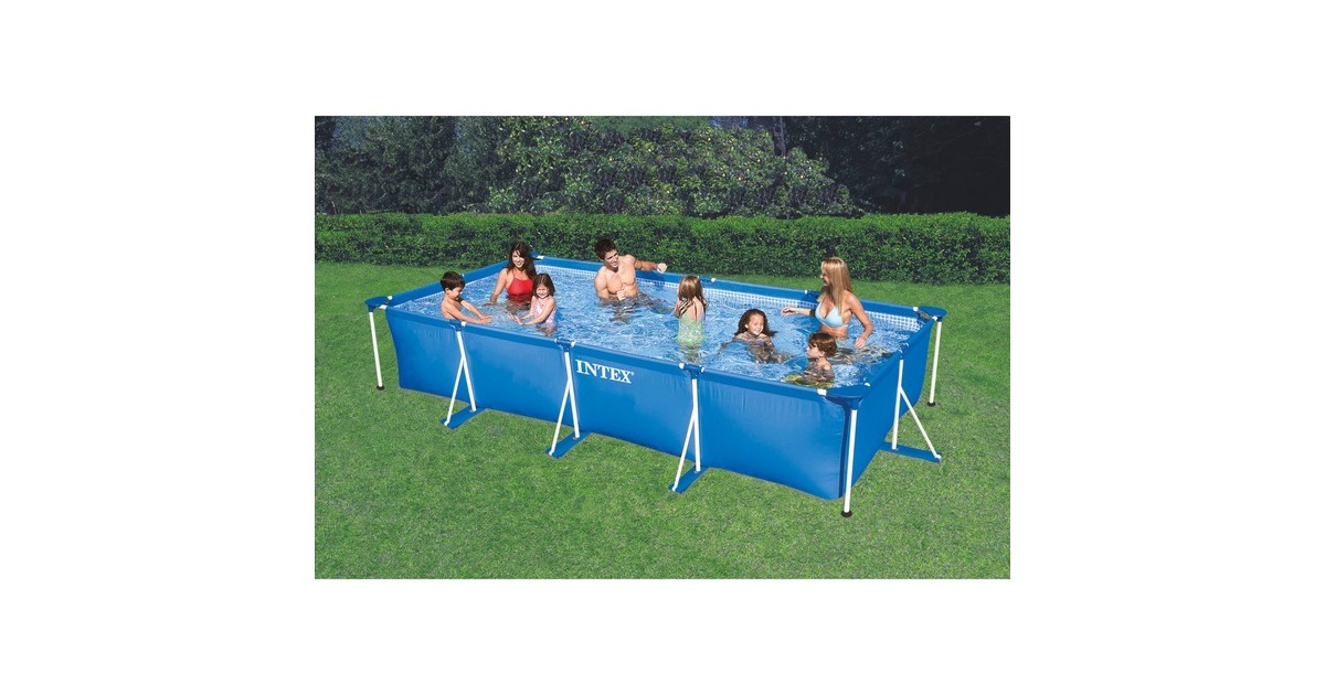 IntexRechthoekig Frame Zwembad 450x220x84 cm  (Zonder patroon filtersysteem)