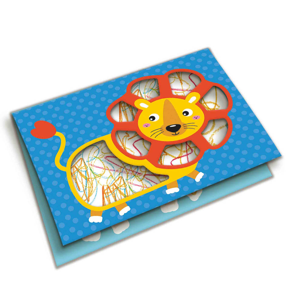 SES Mijn Eerste Krijtjes dieren kaarten