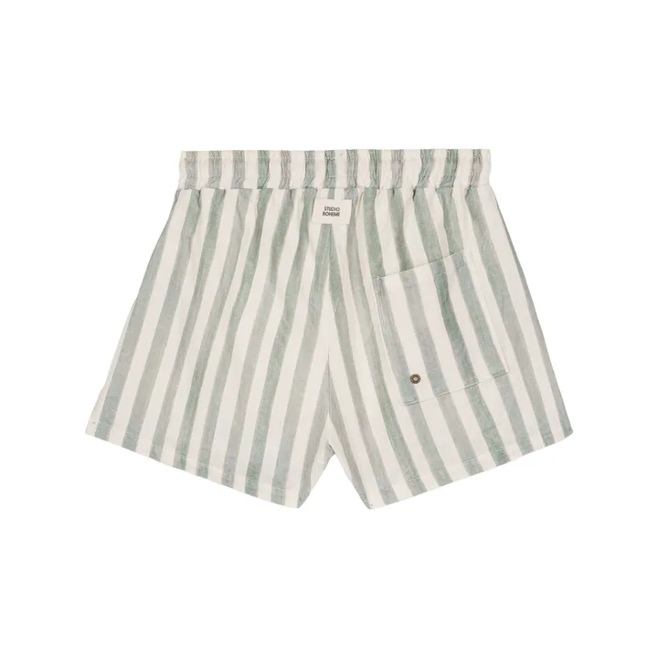 Studio Bohème Short de Bain Chico Rayé | Vert