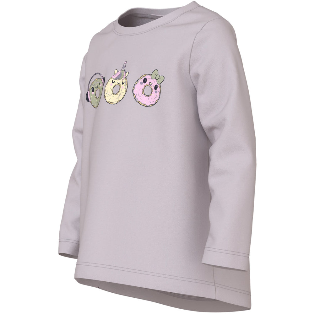 Køb Name It Lilac Marble Donuts Nmfviolet Ls Loose Top
