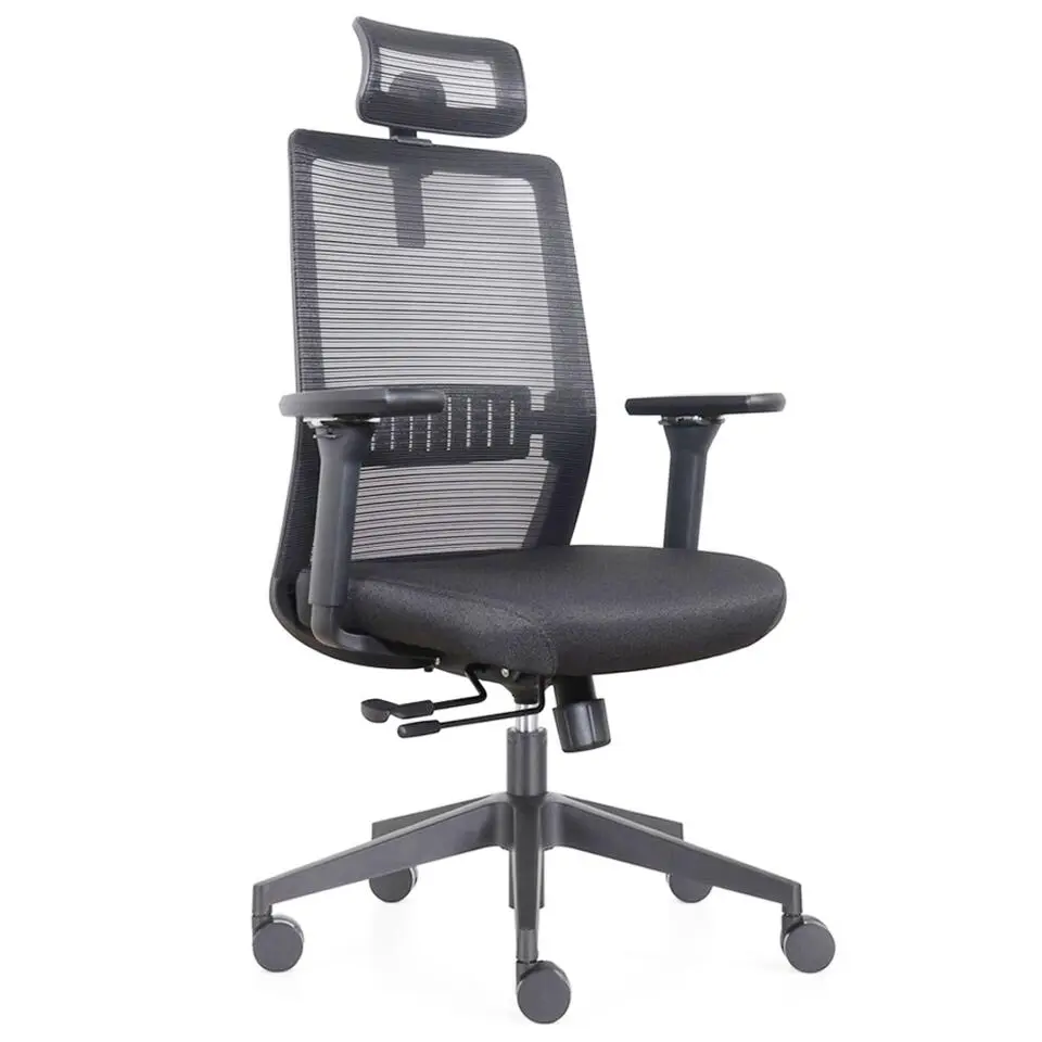 Bureaustoel Napoli Deluxe 4D - NEN-EN 1335 - Zwart