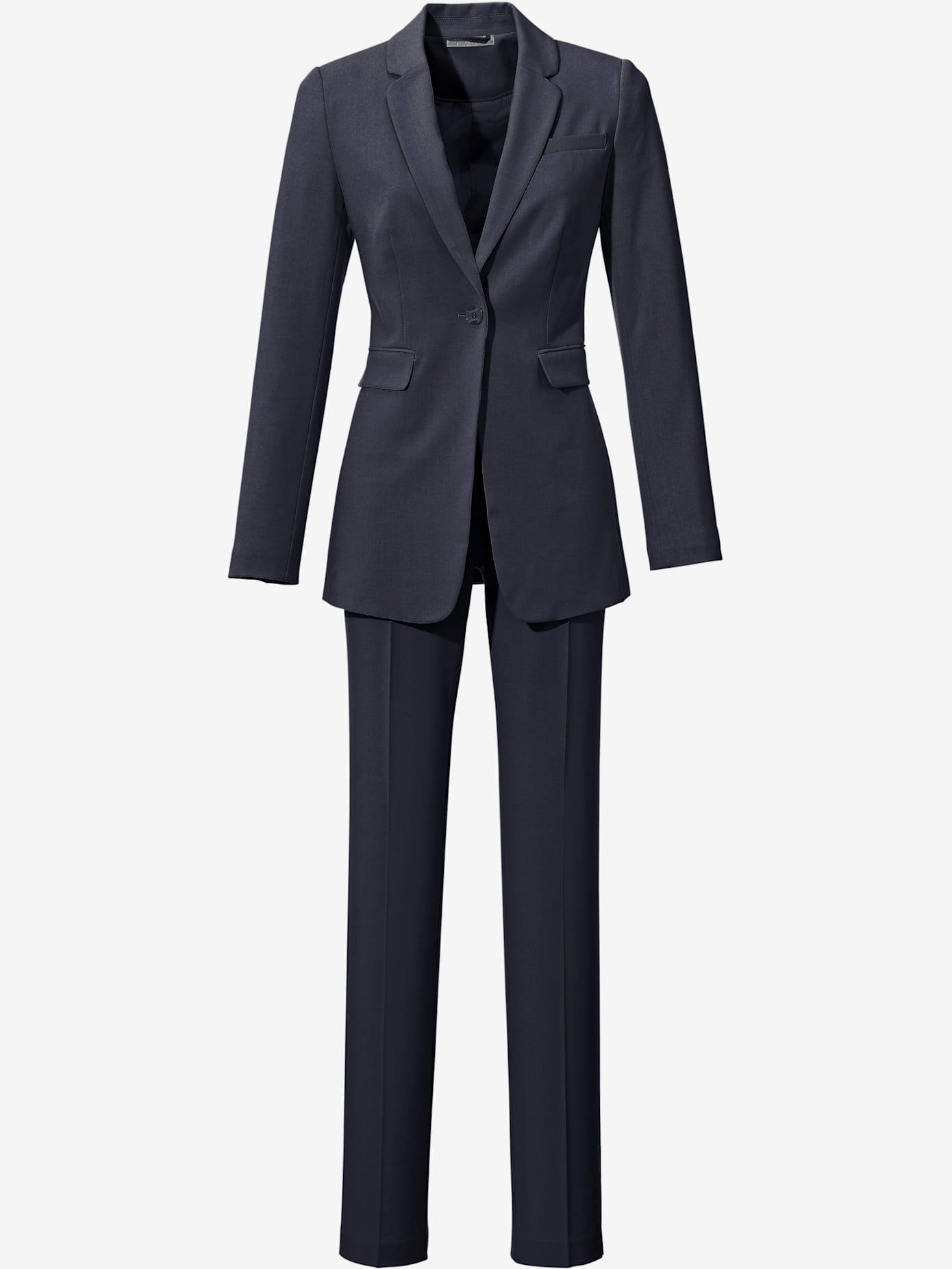 Tailleur pantalon coupe droite