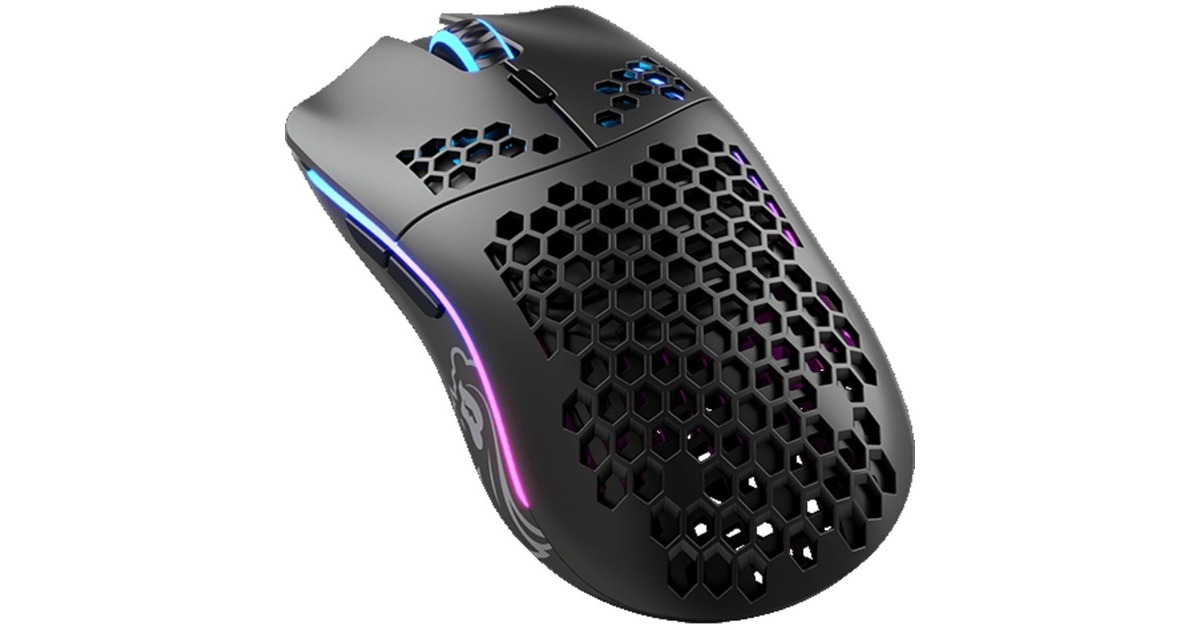 GloriousModel O Wireless gaming muis  (Zwart, 19.000 dpi, RGB leds)